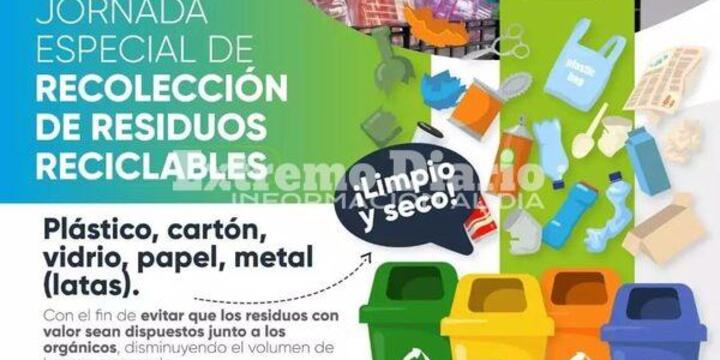 Imagen de Jornada especial de recolección de residuos reciclables en Fighiera