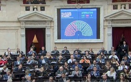 El momento de la votaci&oacute;n en general del proyecto de ley bases.