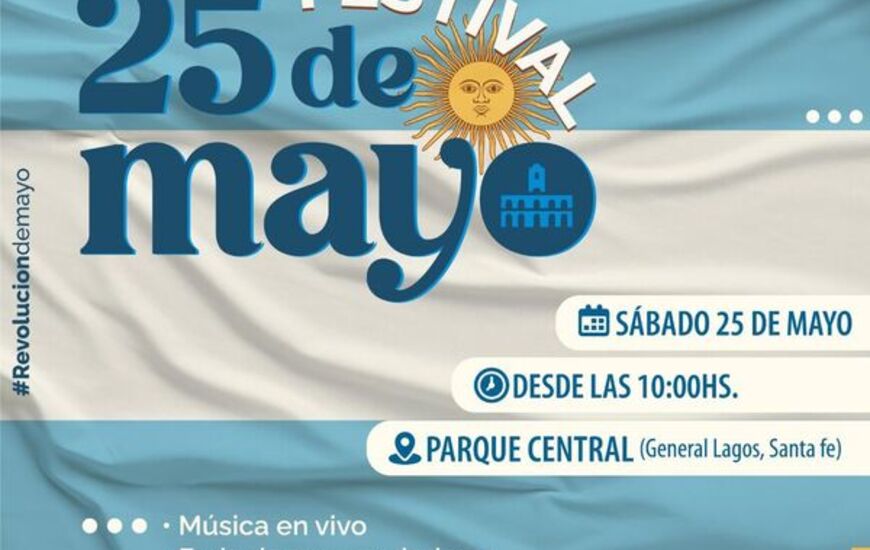 Imagen de 25 de Mayo en General Lagos: Una Fiesta Criolla y Popular en el Parque Centra