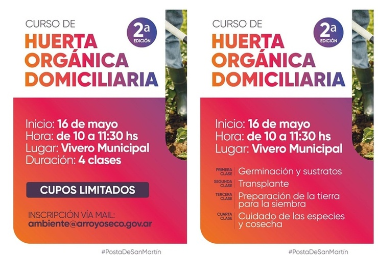 Imagen de Abierta la inscripción para el Segundo Curso de Huerta Orgánica Domiciliaria