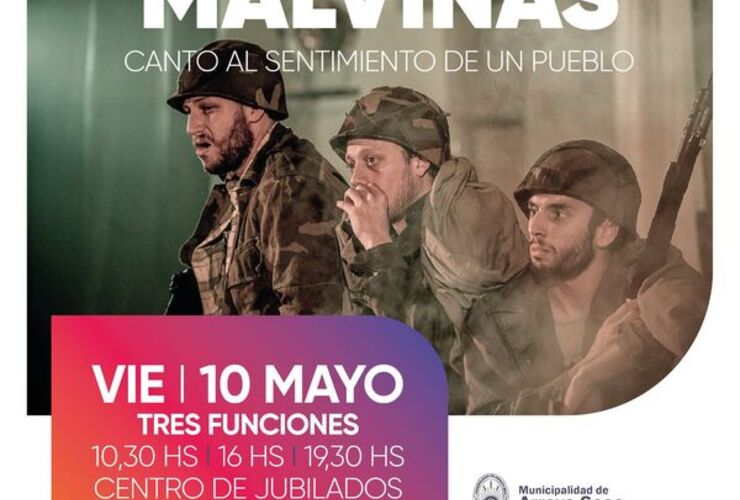Imagen de Presentarán la Obra "Malvinas, Canto al Sentimiento de un Pueblo" en el Centro de Jubilados