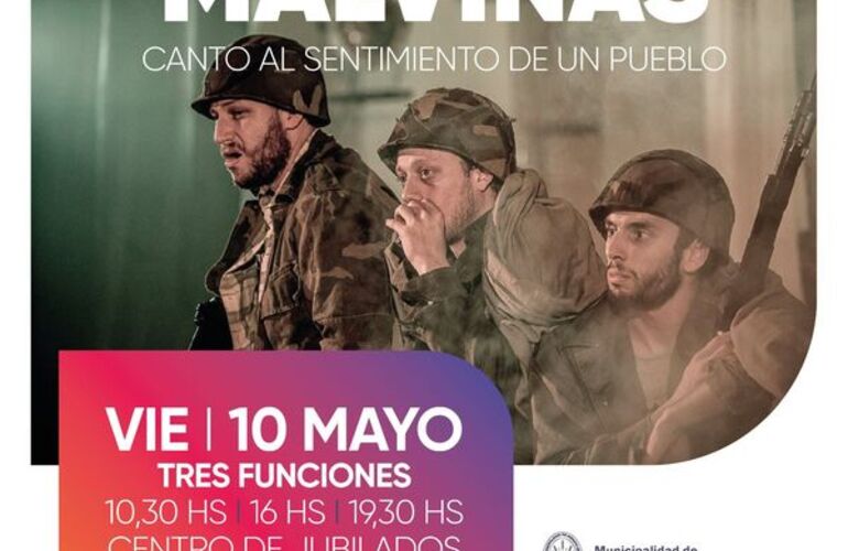 Imagen de Presentar&aacute;n la Obra "Malvinas, Canto al Sentimiento de un Pueblo" en el Centro de Jubilados