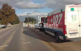Imagen de General Lagos: Una pareja herida en un accidente con su moto