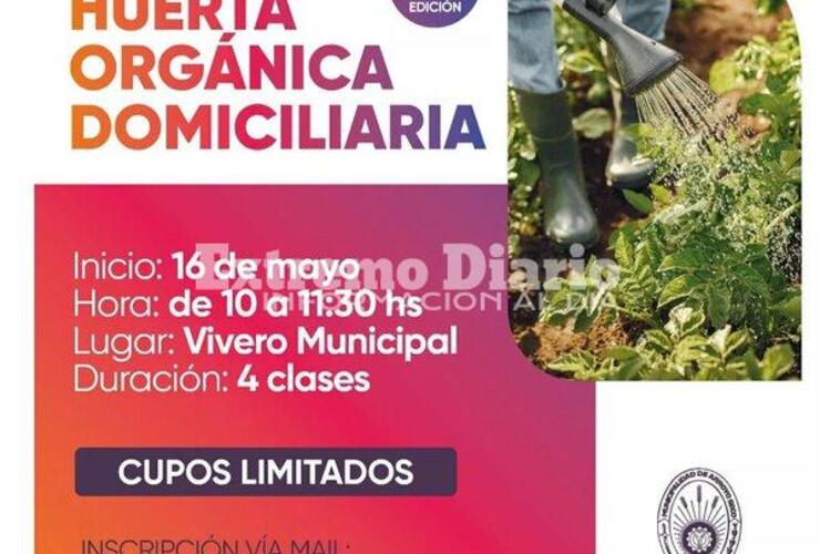 Imagen de Abrió la inscripción para el segundo curso de huerta orgánica domiciliaria