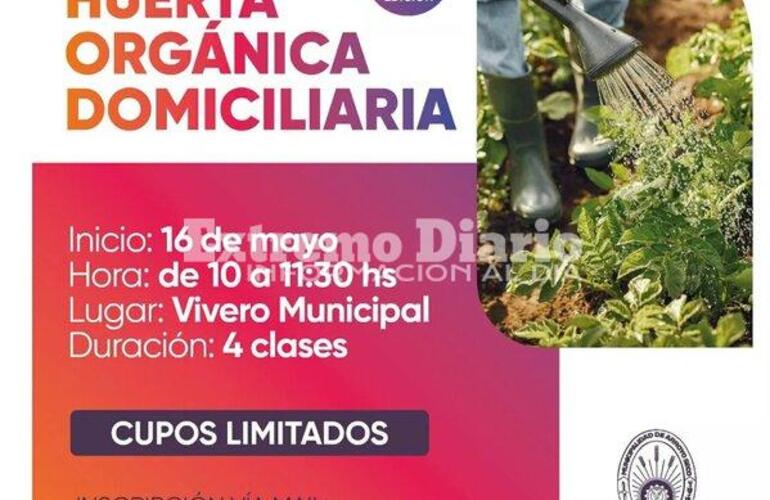 Imagen de Abrió la inscripción para el segundo curso de huerta orgánica domiciliaria