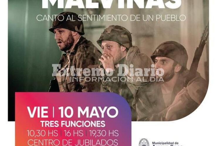 Imagen de Se presentará la obra Malvinas, canto al sentimiento de un pueblo