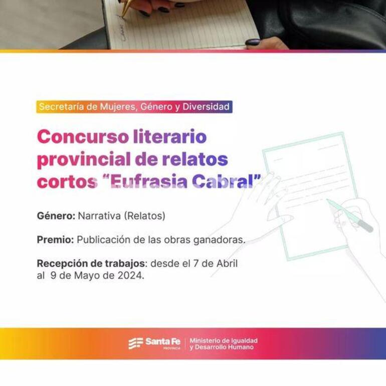 Imagen de Abrió la inscripción al concurso literario "Eufrasia Cabral"
