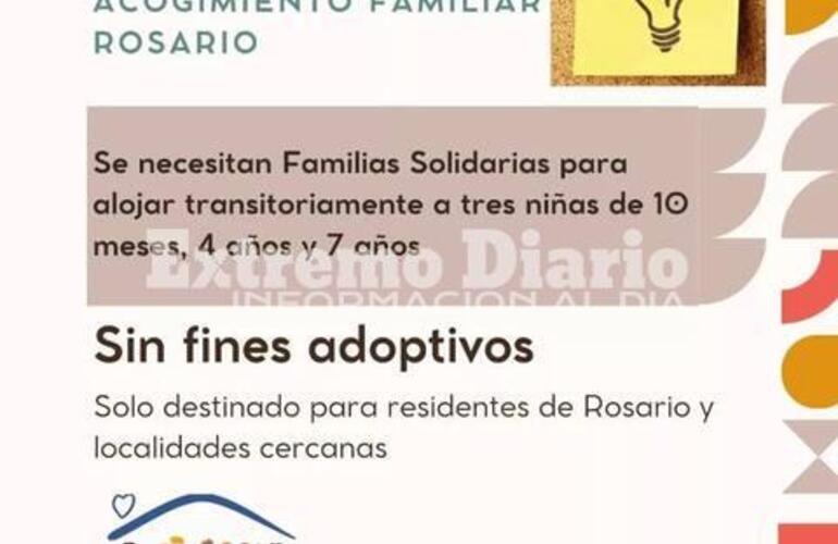 Imagen de Convocatoria urgente para el programa de acogimiento familiar Rosario