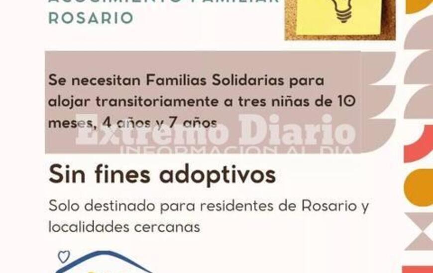 Imagen de Convocatoria urgente para el programa de acogimiento familiar Rosario