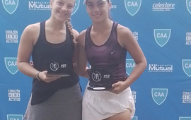 Imagen de La tenista Luana Caceres, Campeona Regional en Las Rosas.