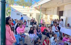 El espacio se llen&oacute; de familias y ni&ntilde;os que acompa&ntilde;aron la actividad.