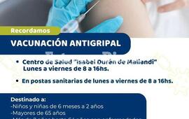 Imagen de Vacunaci&oacute;n antigripal en Alvear