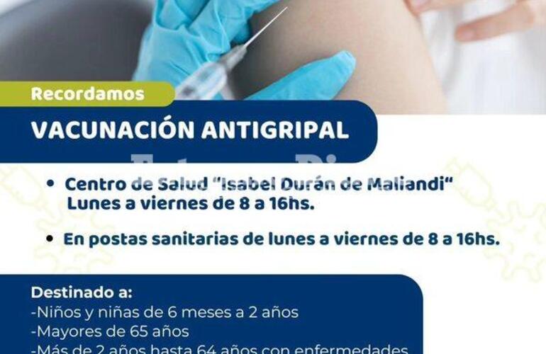 Imagen de Vacunaci&oacute;n antigripal en Alvear
