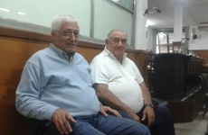Héctor Roberto y Patricio Gorosito durante el proceso de las audiencias.