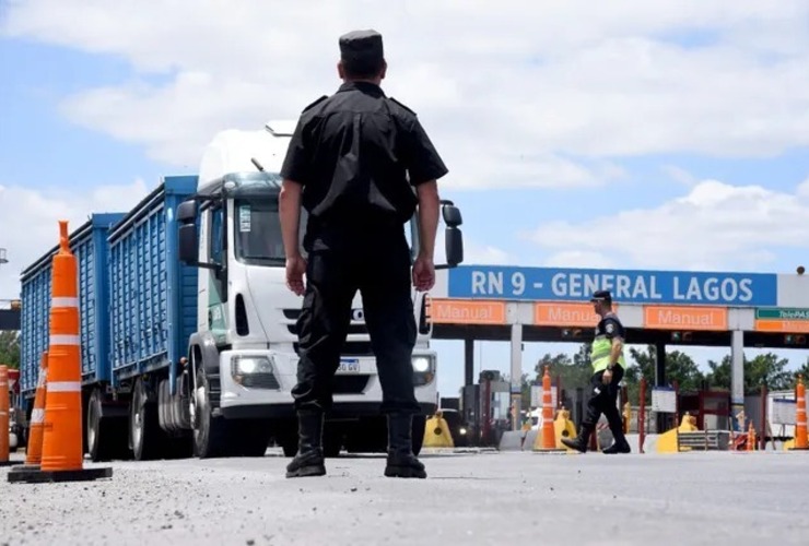 El operativo Cosecha Gruesa se realiza en las rutas que llevan a los puertos del complejo portuarios oleaginoso.