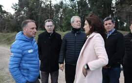 El Ministro de Obras P&uacute;blicas provincial, Lisandro Enrico, visit&oacute; la ciudad.