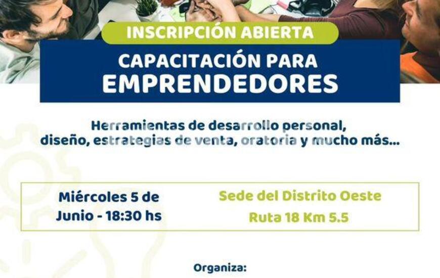 Imagen de Alvear: Abri&oacute; la inscripci&oacute;n a la capacitaci&oacute;n para emprendedores