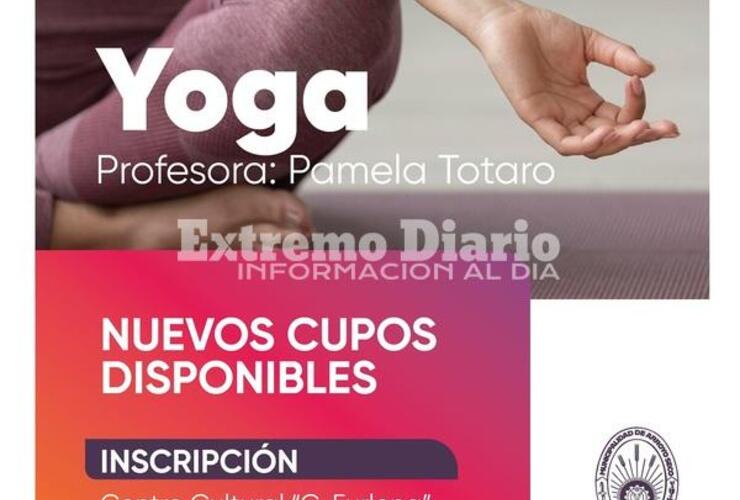 Imagen de La Municipalidad reabri&oacute; la inscripci&oacute;n para los talleres de Yoga y Danzas Urbanas