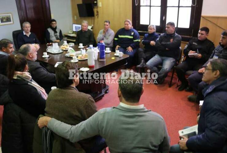 Imagen de Reunión por la obra de ensanche de la Ruta Provincial N°21