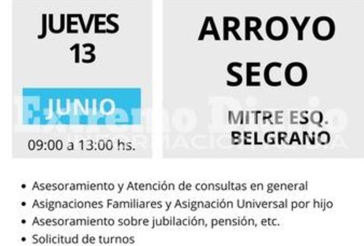 Imagen de Vuelve el móvil de Anses a Arroyo Seco