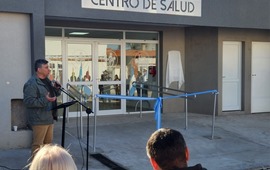 Jos&eacute; "Pepe" L&oacute;pez, presidente comunal, durante la ceremonia