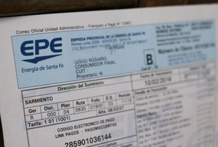 Imagen de La EPE anunció que las tarifas aumentarán entre 12% y 65% por la quita de subsidios nacionales Imagen de La EPE anunció que las tarifas aumentarán entre 12% y 65% por la quita de subsidios nacionales