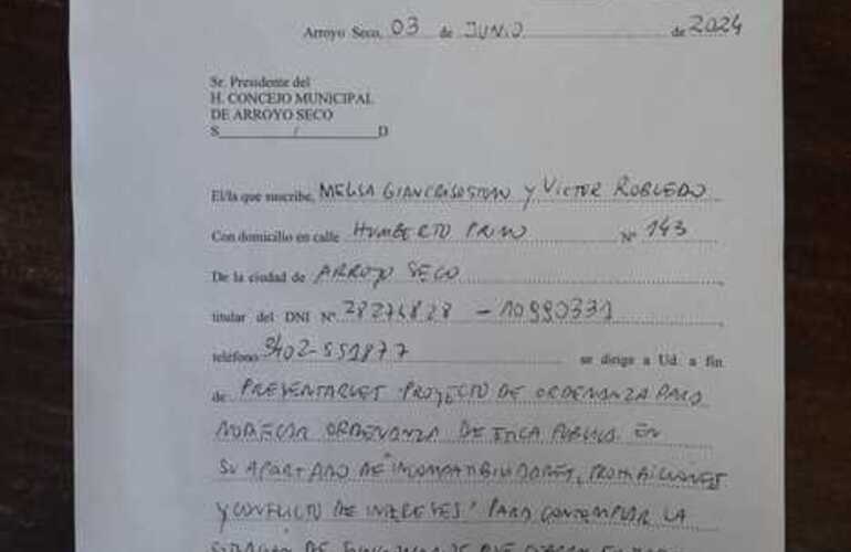 Imagen de Proponen la modificaci&oacute;n de la Ordenanza de &Eacute;tica P&uacute;blica