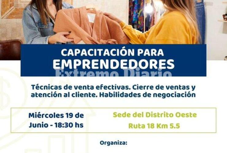 Imagen de Hoy: Se realizar&aacute; una capacitaci&oacute;n para emprendedores en Alvear