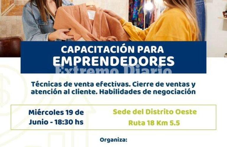 Imagen de Hoy: Se realizar&aacute; una capacitaci&oacute;n para emprendedores en Alvear