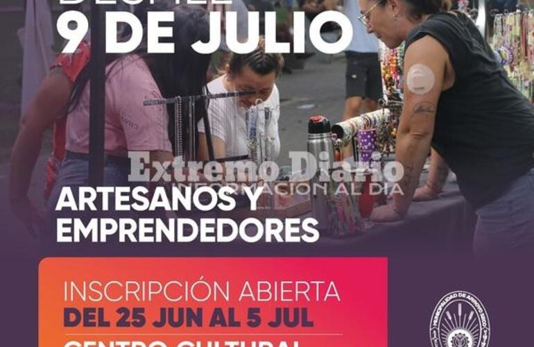 Imagen de Abre la inscripción de artesanos y emprendedores para los festejos del Día de la Independencia