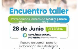 Imagen de Encuentro dirigido a equipos locales de ni&ntilde;ez y g&eacute;nero en Fighiera