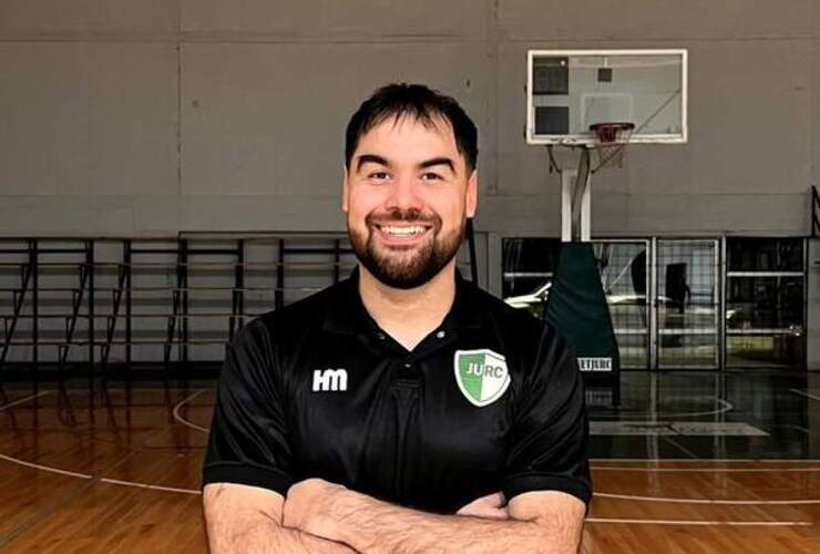 Imagen de Juan Pablo Reartes, nuevo DT de la 1era división masculina de básquet C.A.U.